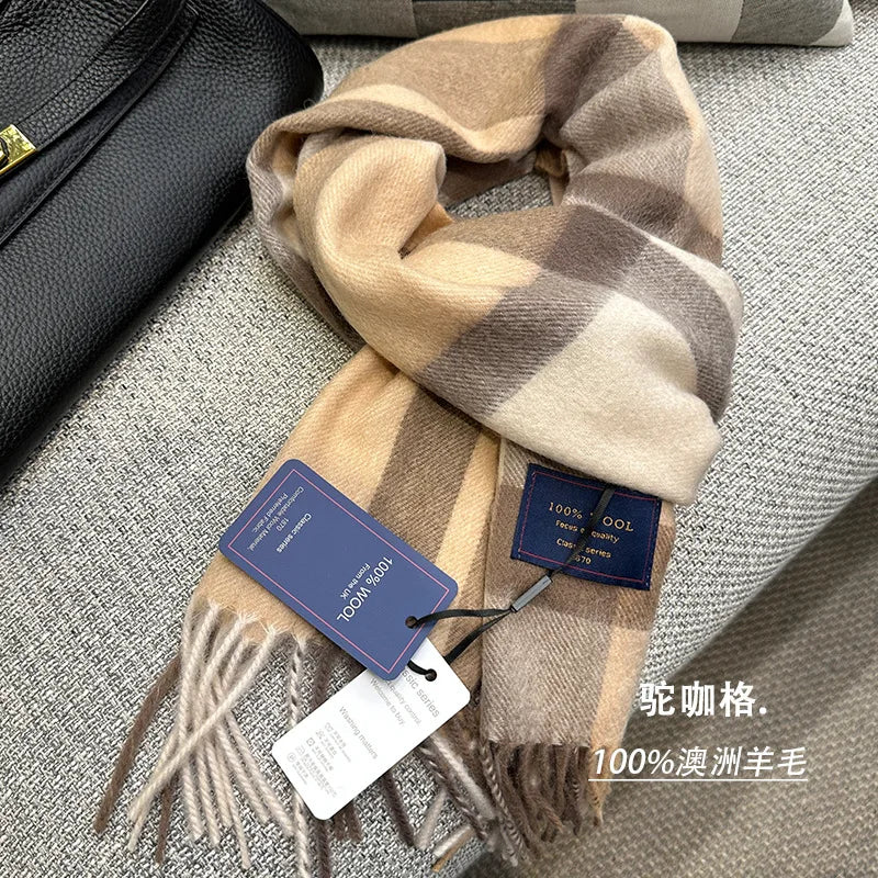 Men's wool scarf - British versatile