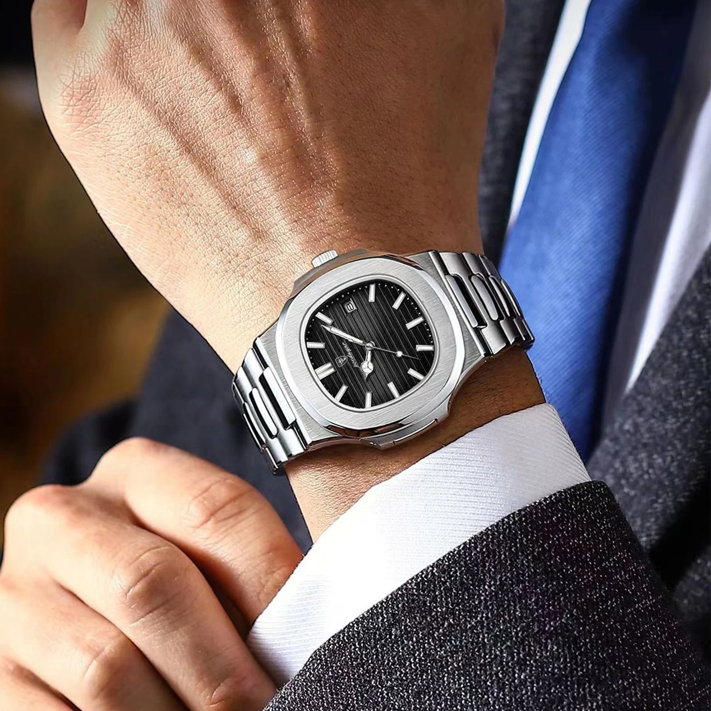 Men's Sports Watch - Waterproof, Luminous, with Date, Quartz