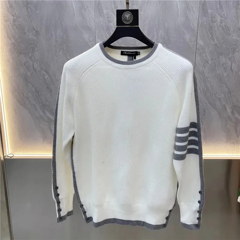 Men’s Slim Fit Knit Sweater – Minimalist Style with a Modern Touch