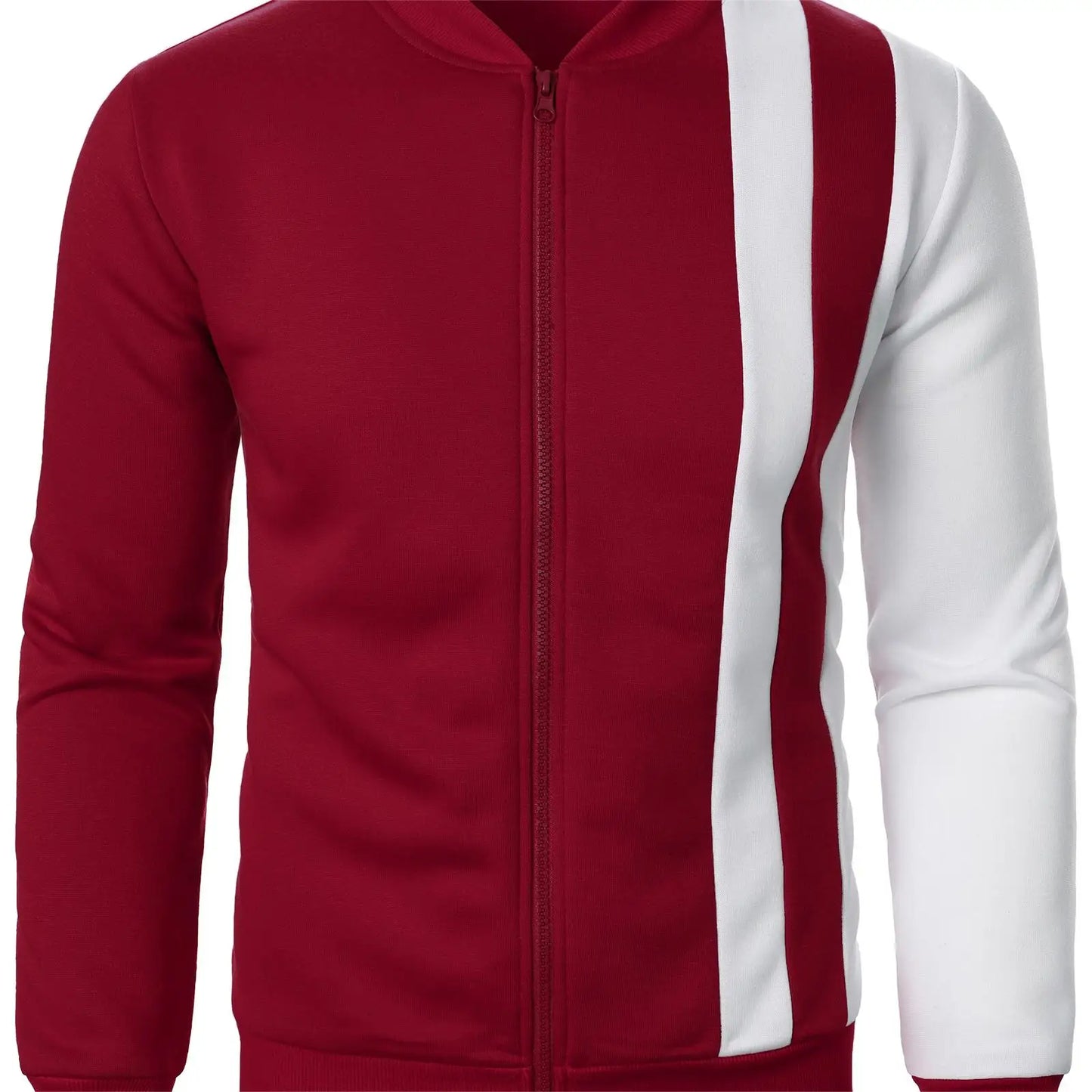 Men’s Sport Jacket with Contrasting Design and Slim Fit