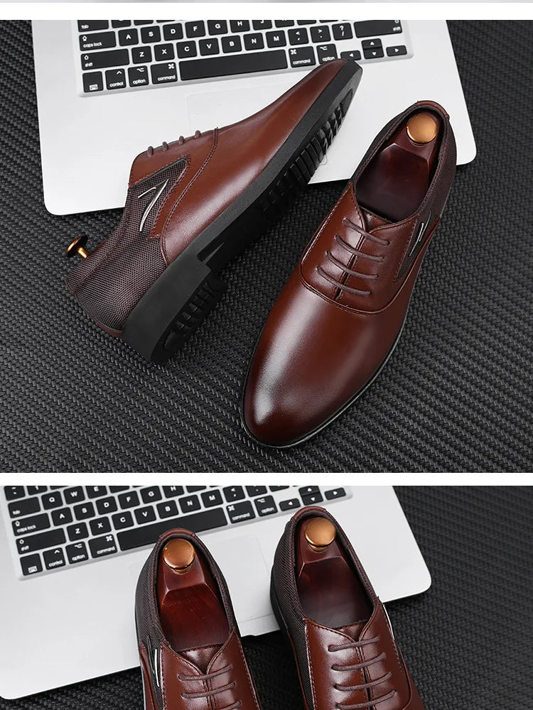 Herrenschuhe – Klassisches Freizeitleder, weich und formell