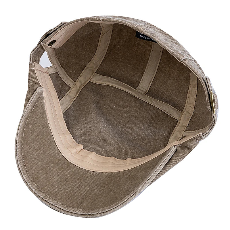 Men's Washed Cotton Beret