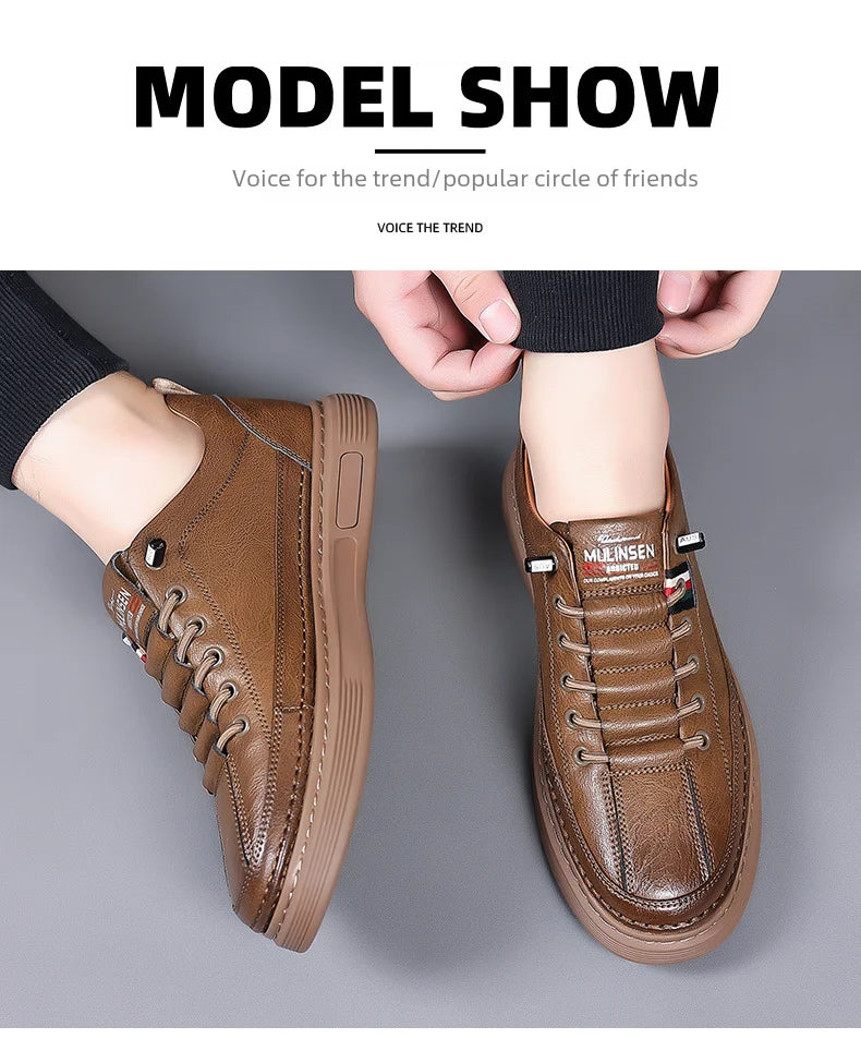 Men's Versatile Casual Shoes - Ultra Soft Leather and Pleasure
