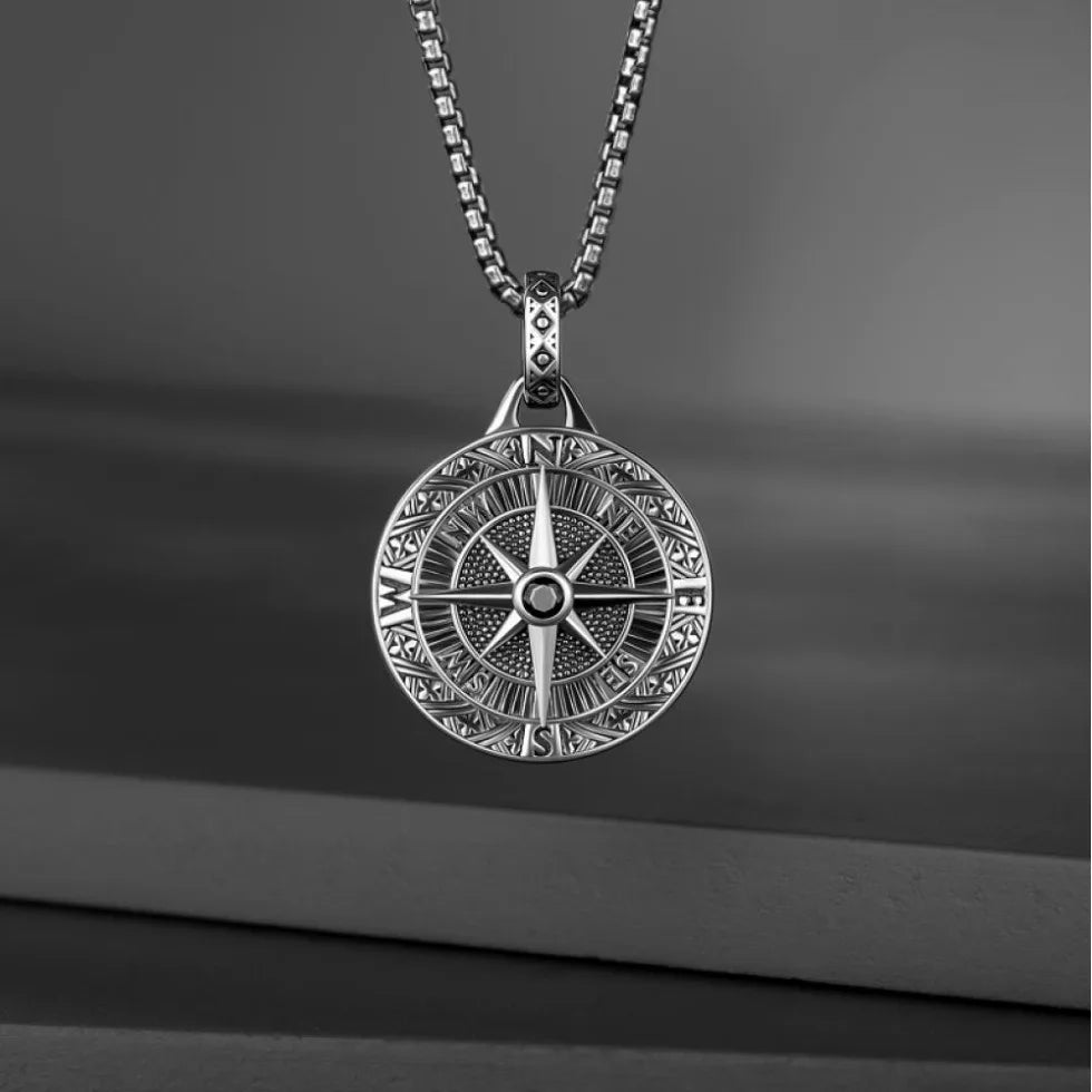Men’s Compass Necklace – Freedom & Direction