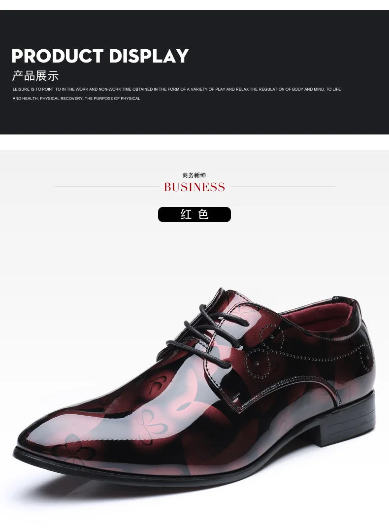 Luxuriöse Oxford-Schuhe für Herren – Retro-Blumendruck