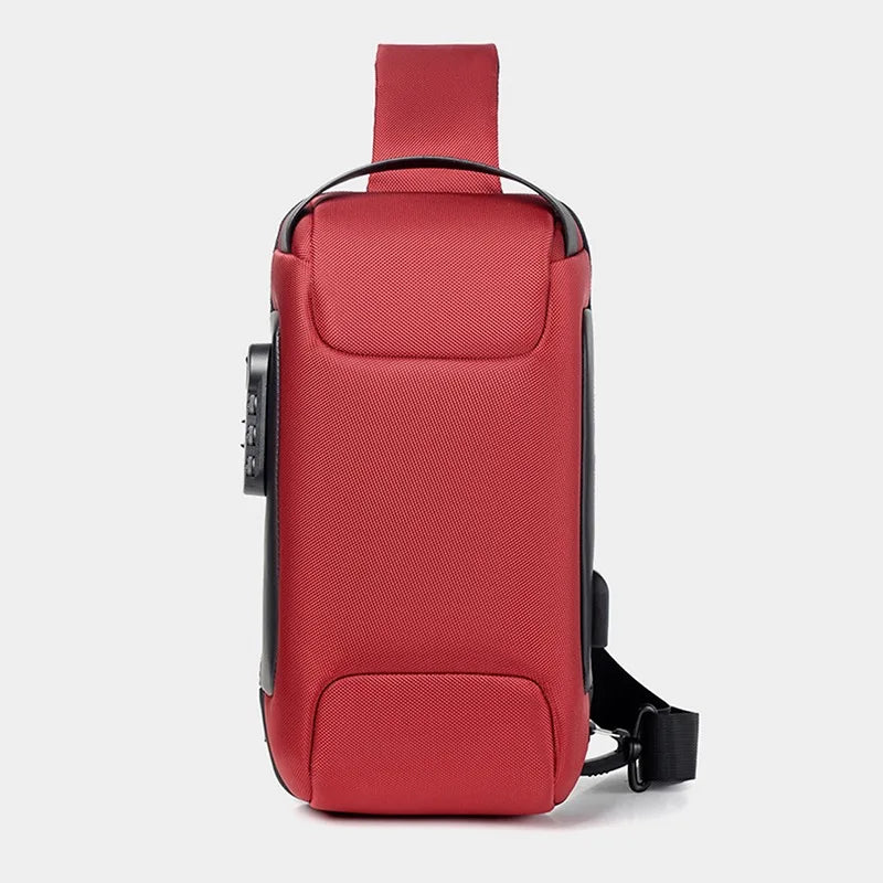 Anti-Theft Crossbody Bag with USB Charging – Modern, Secure, and Waterproof