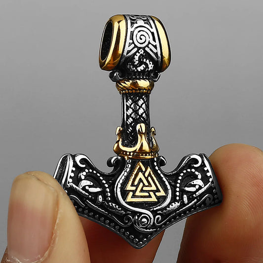 Viking Rune Pendant Necklace For Men