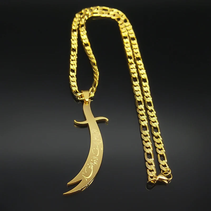 Men’s Scimitar Sword Necklace – Power & Style