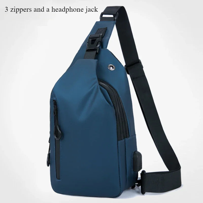 Men’s Sling Crossbody Bag – Compact, Modern, and Waterproof