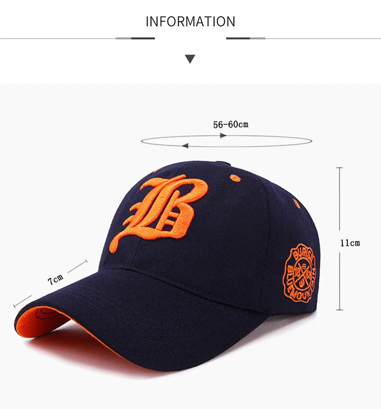 3D Embroidered Curved Brim Cap