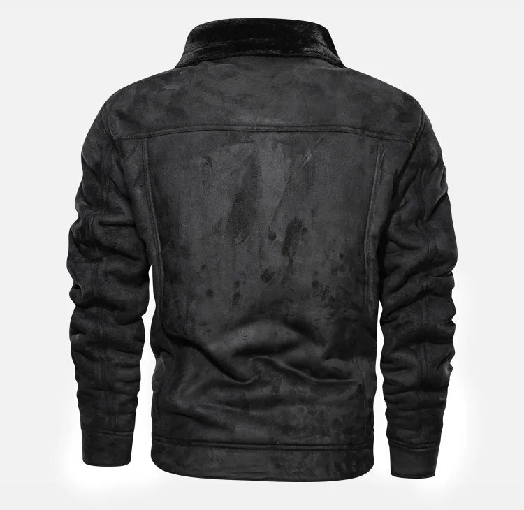 Men’s Vintage Sherpa-Lined Jacket – Rugged Winter Style