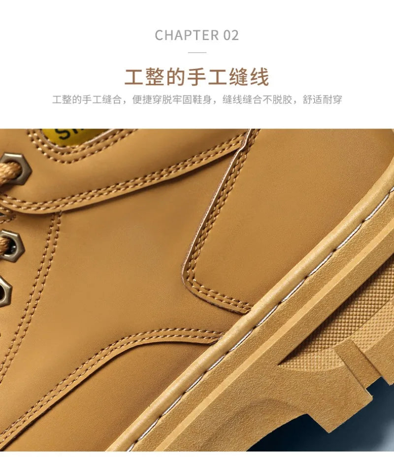 Herren Lederstiefel – Bequeme Retro Boots für Männer