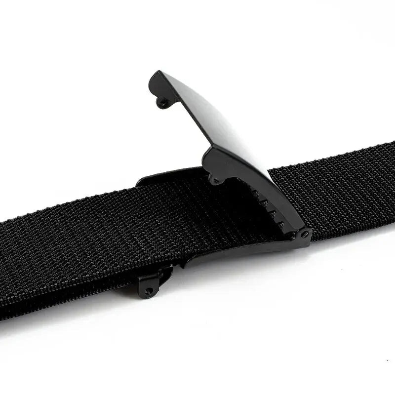 Men’s Nylon Belt with Automatic Ratchet Buckle – Sleek and Adjustable Design