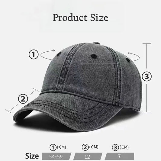 Men’s Casual Cap with Washed Look