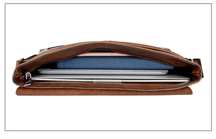 Men’s Messenger Bag – Timeless Sophistication for Stylish Men | Perfect for iPad and Laptop