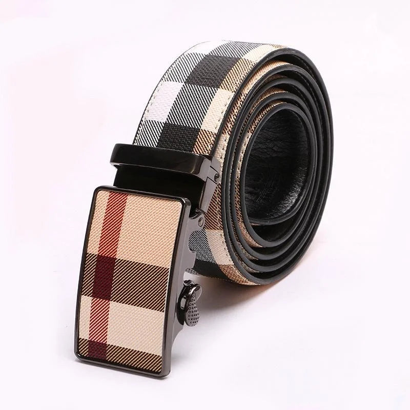 Men’s Designer Belt with Automatic Buckle – Modern and Stylish