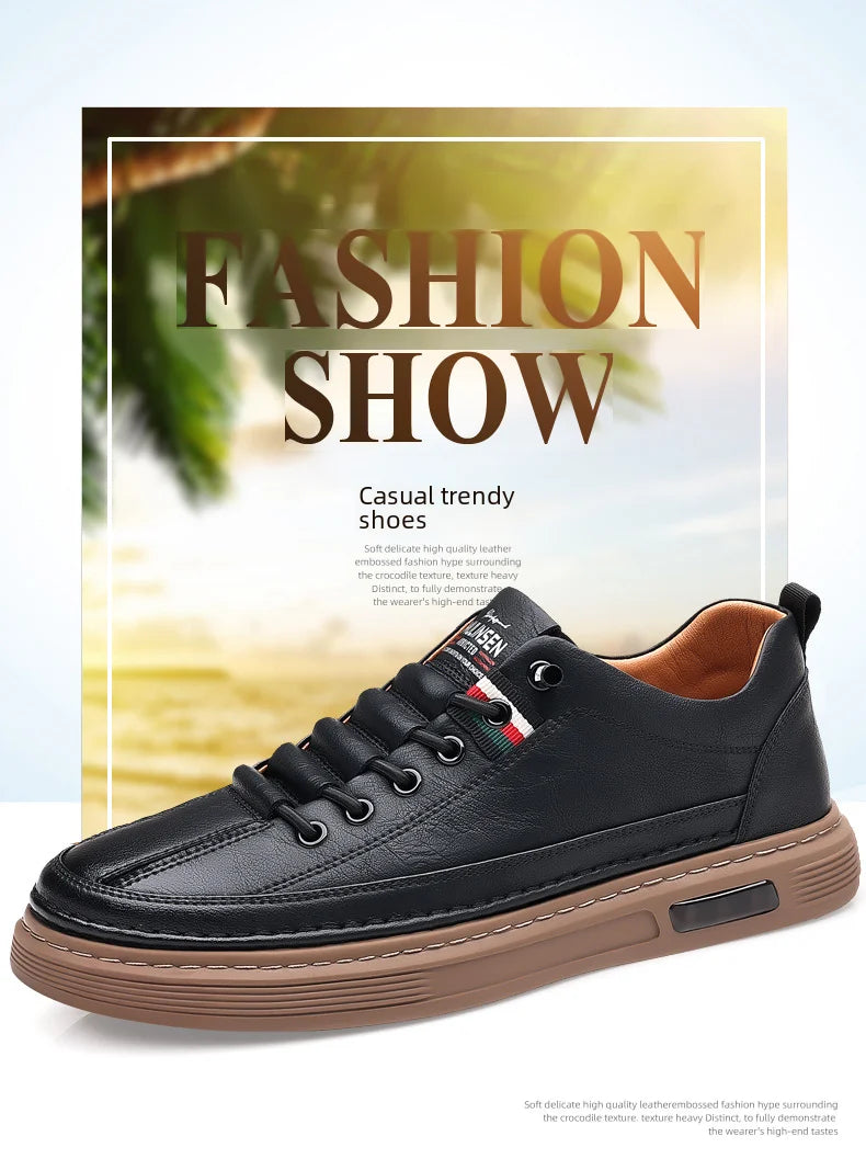 Men's Versatile Casual Shoes - Ultra Soft Leather and Pleasure