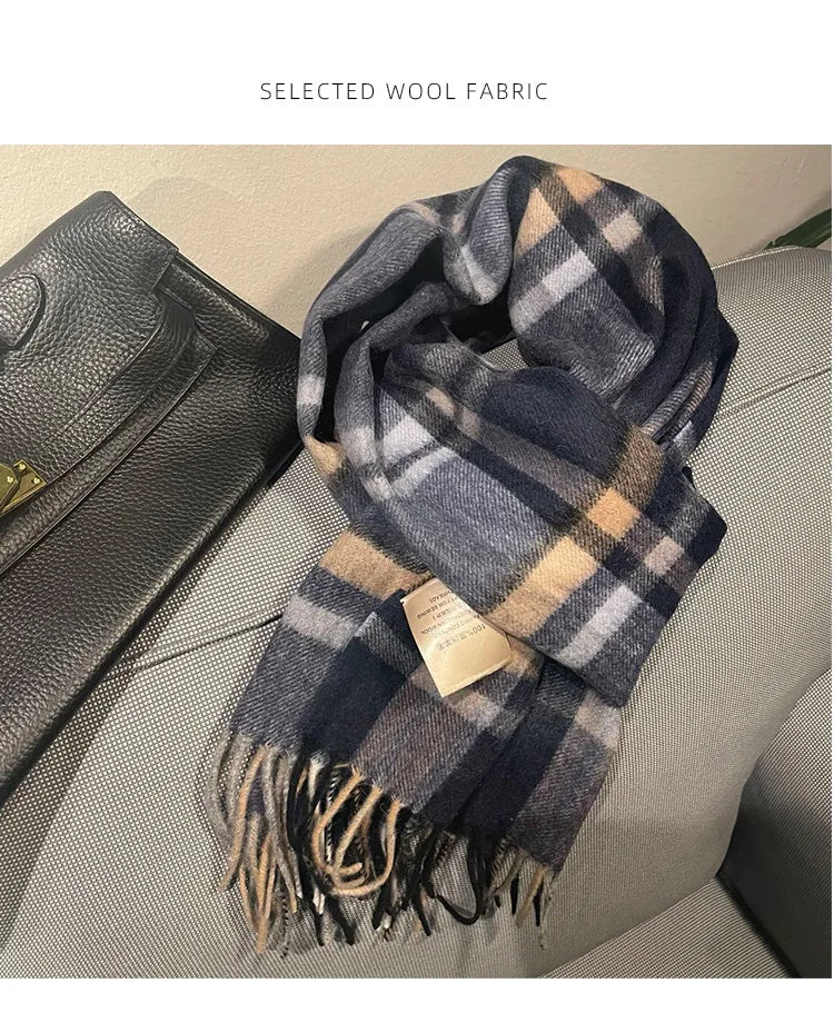 Men's wool scarf - British versatile