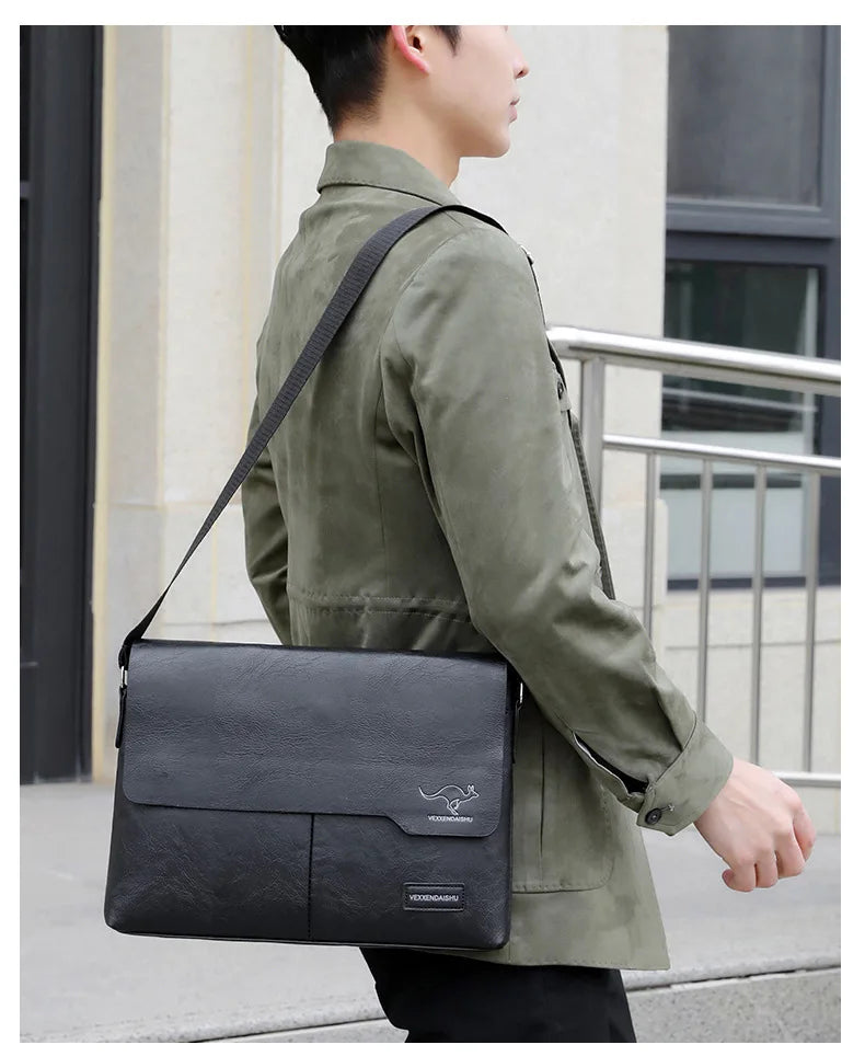 Men’s Messenger Bag – Timeless Sophistication for Stylish Men | Perfect for iPad and Laptop