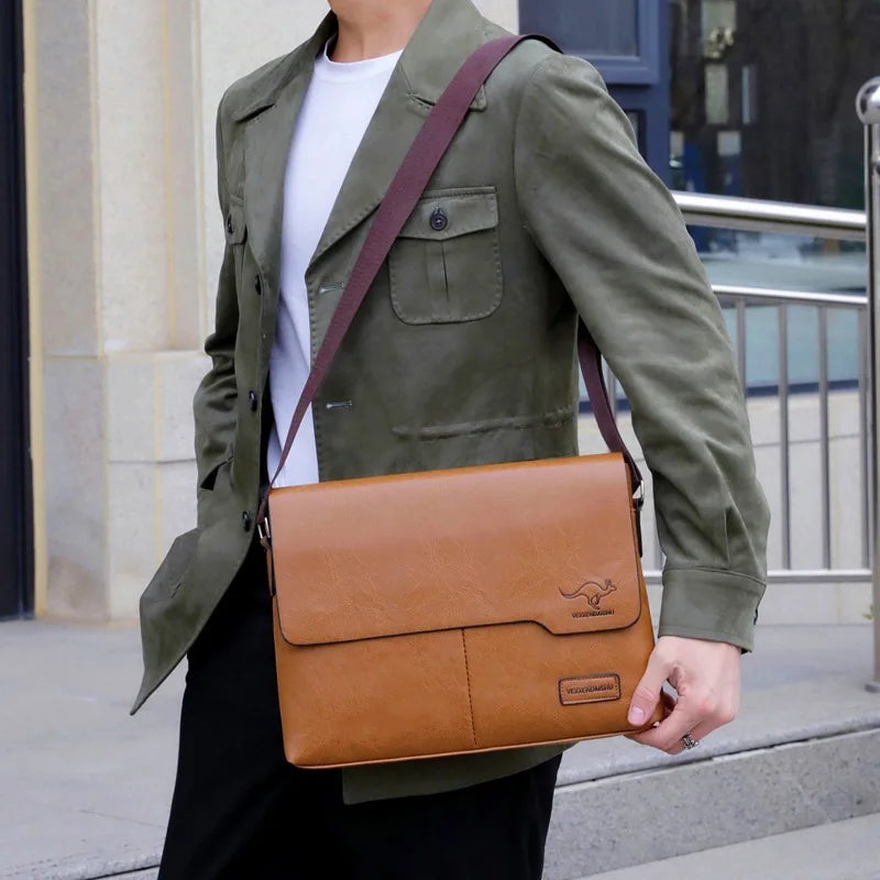 Men’s Messenger Bag – Timeless Sophistication for Stylish Men | Perfect for iPad and Laptop