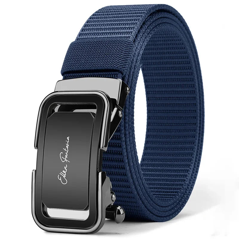 Men’s Tactical Belt with Quick-Release Metal Buckle – Heavy-Duty Nylon Strap