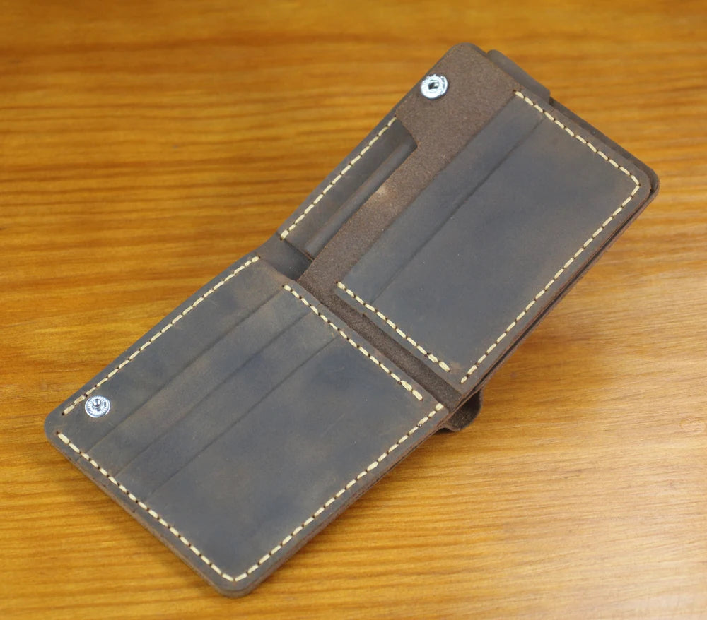Men’s Wallet – Compact Model with Coin Pocket