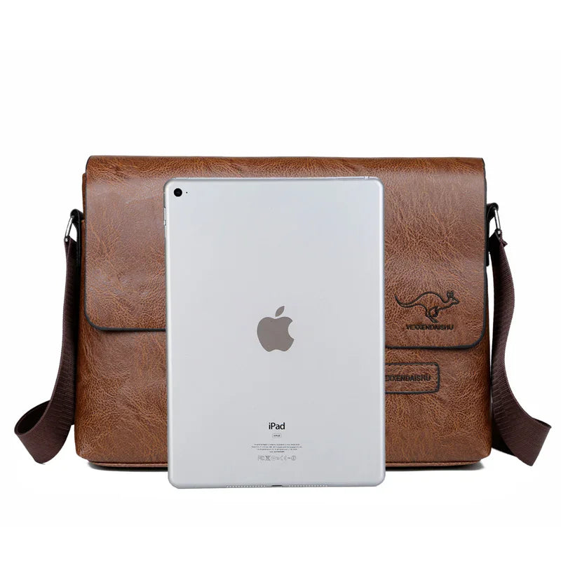 Men’s Messenger Bag – Timeless Sophistication for Stylish Men | Perfect for iPad and Laptop
