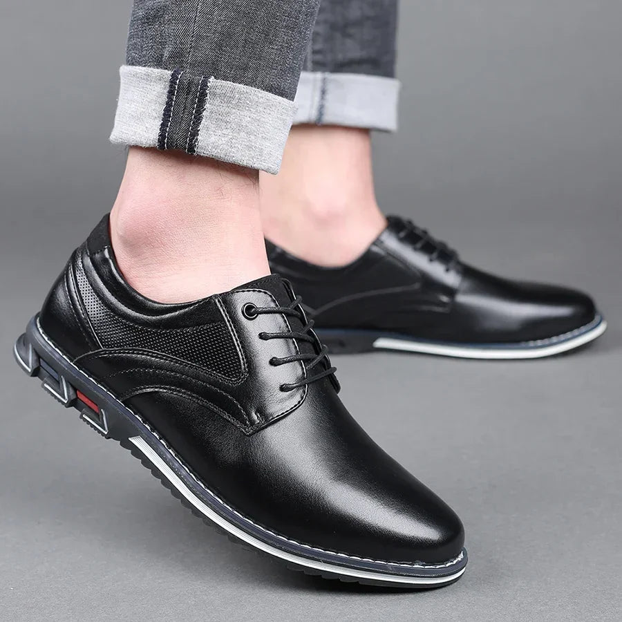 Retro Herrenschuhe - Business Brand Lederschuhe
