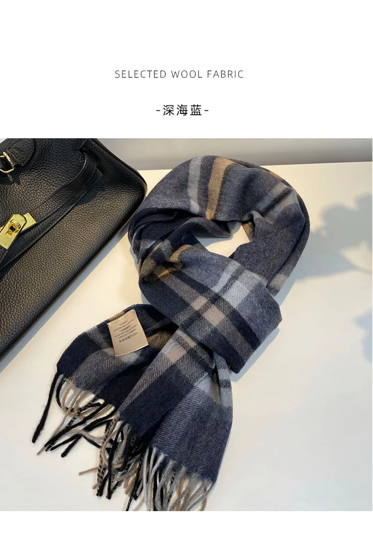 Men's wool scarf - British versatile