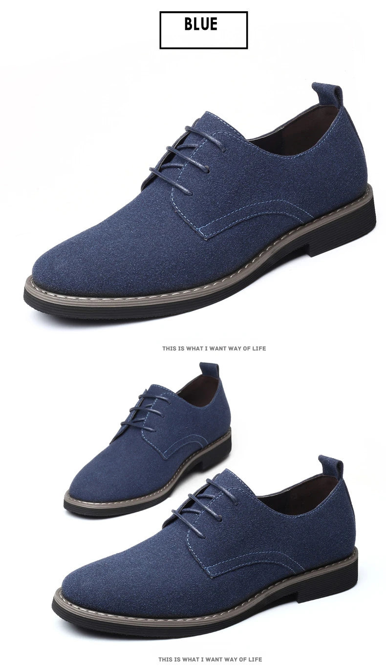 Herren Freizeitschuhe - Wildleder mit Schnürsenkeln