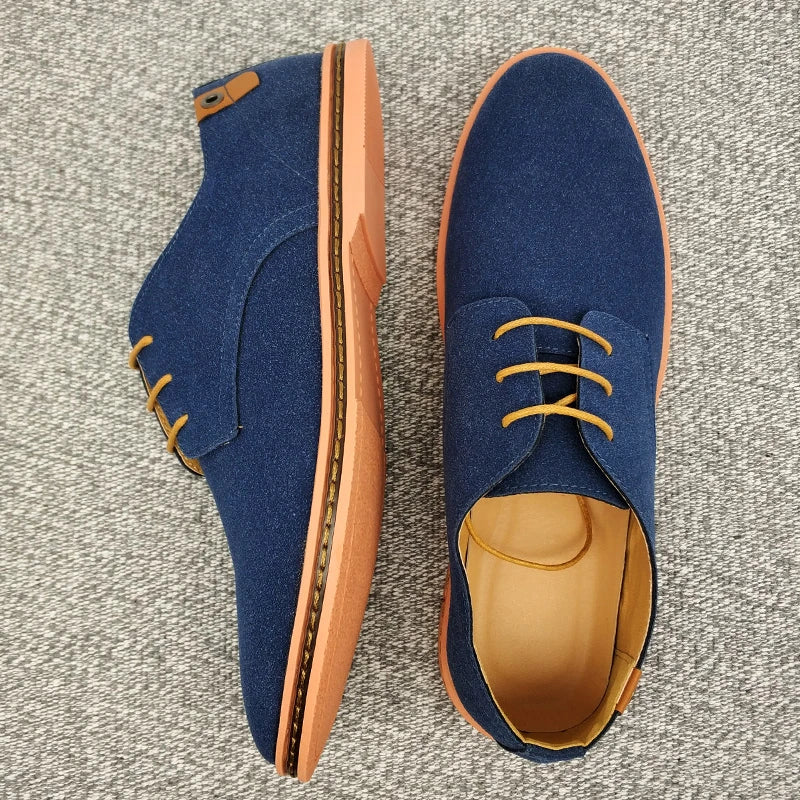 Oxford-Schuhe aus Wildleder und Leder für Herren – klassische Freizeitschuhe