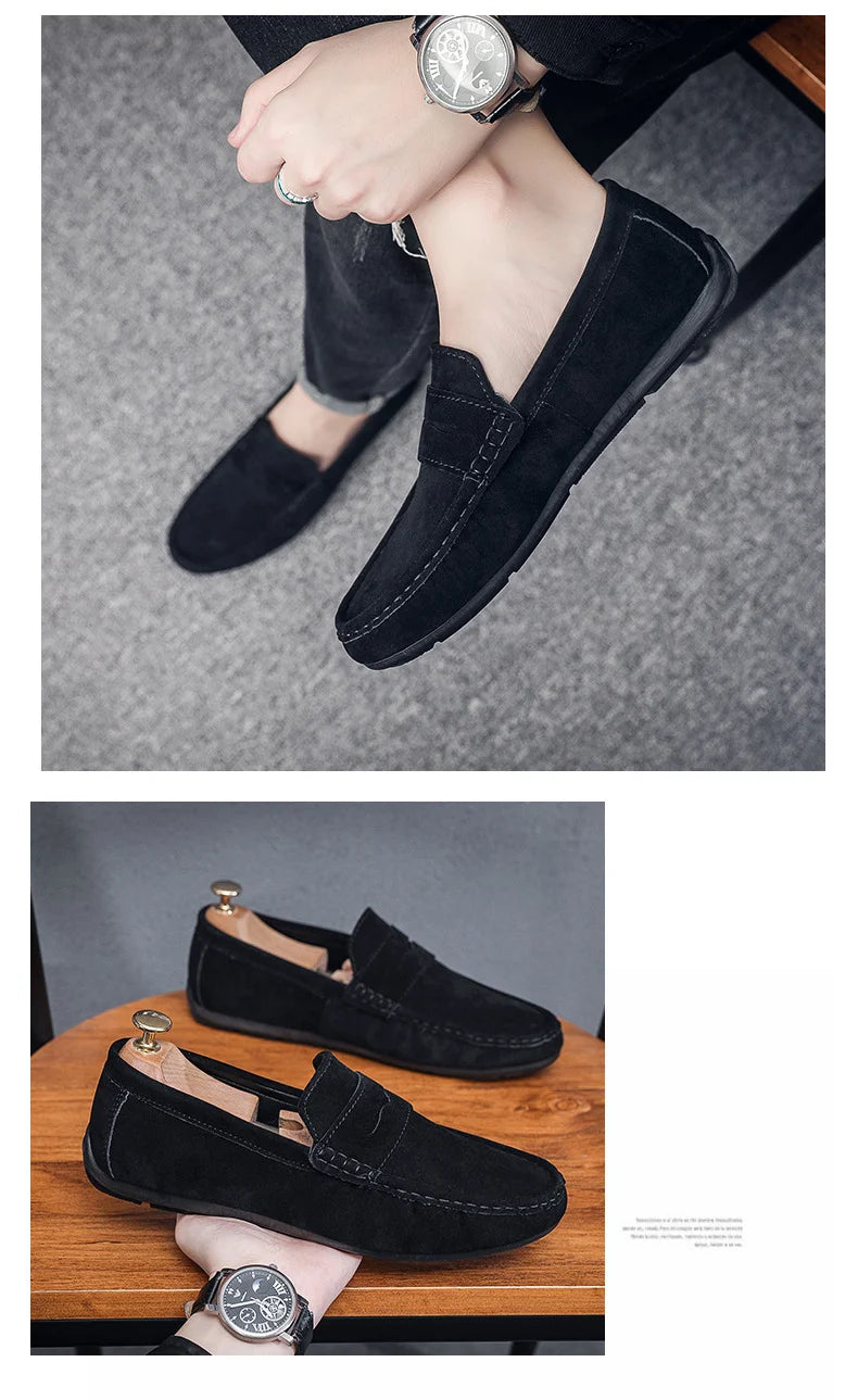 Frühlings-Loafer für Herren – Wildlederschuhe, weich und hochwertig