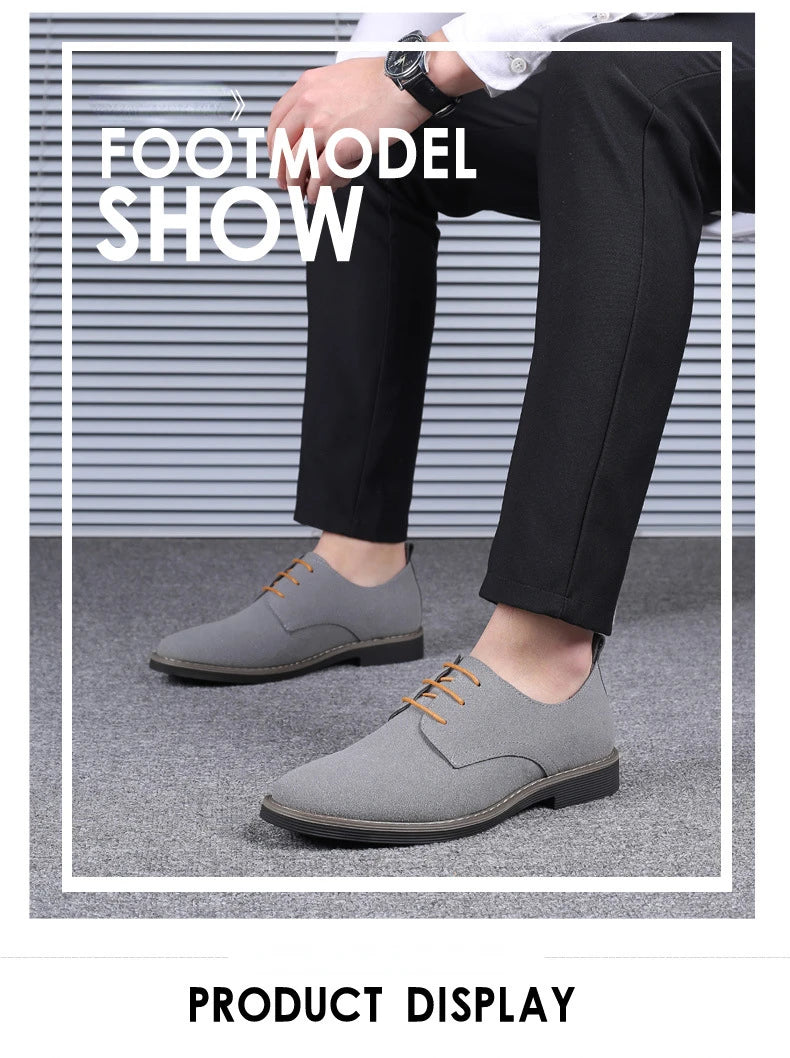 Herren Freizeitschuhe - Wildleder mit Schnürsenkeln