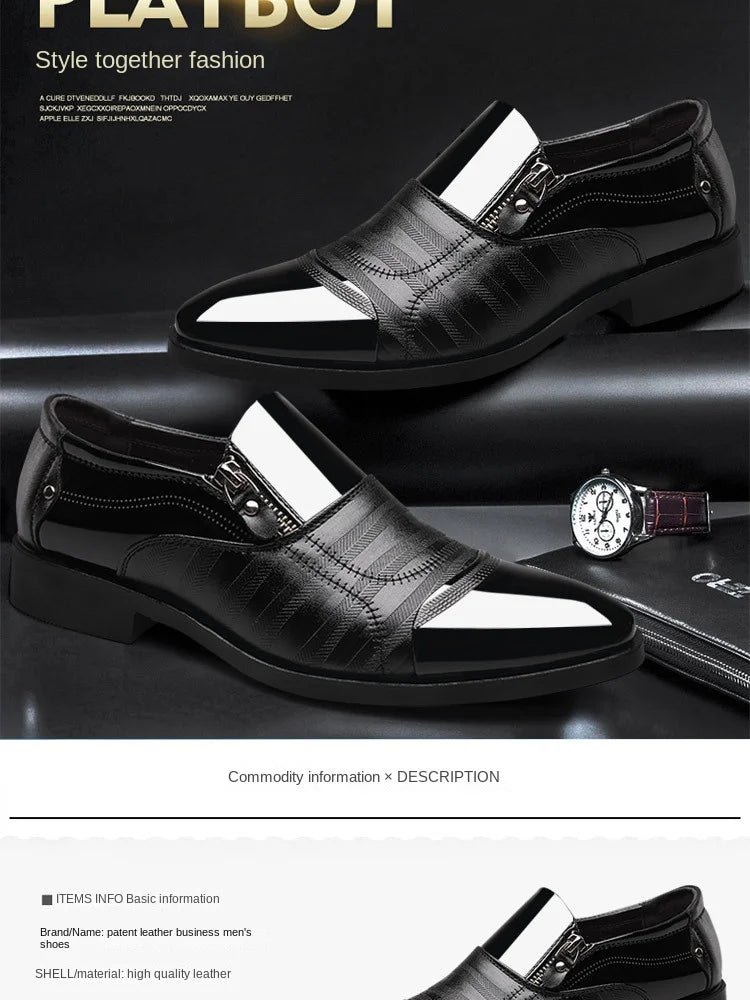 Formelle Lederschuhe für Herren – spitze Zehenpartie, lässige Luxus-Herrenschuhe für Herren