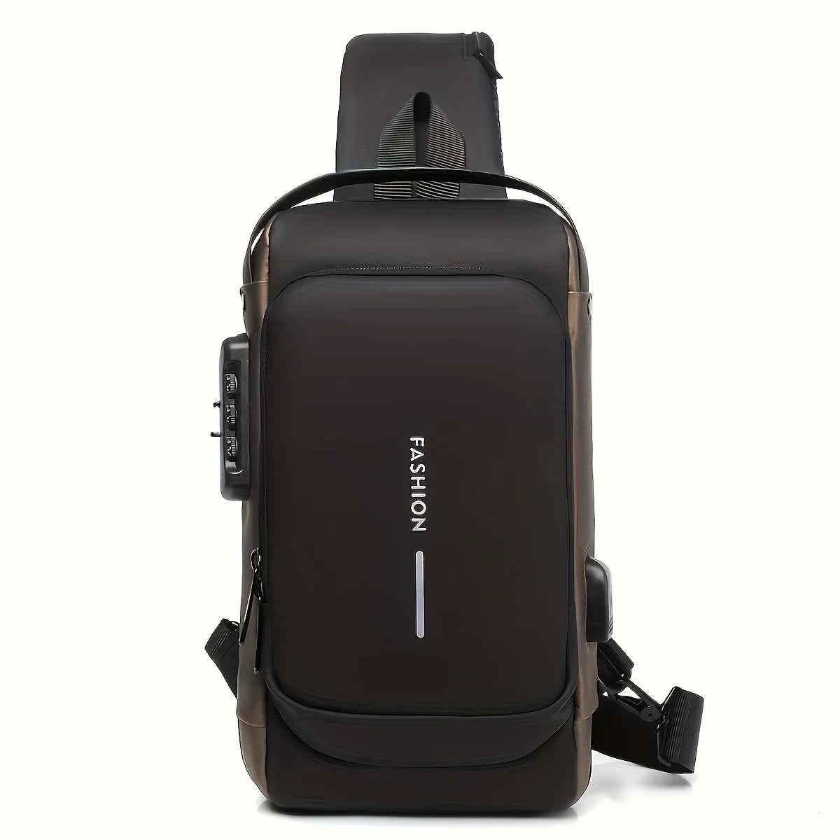Men’s Anti-Theft Crossbody Sling Bag – USB Charging Chest Pack for Travel, Work & Everyday Carry