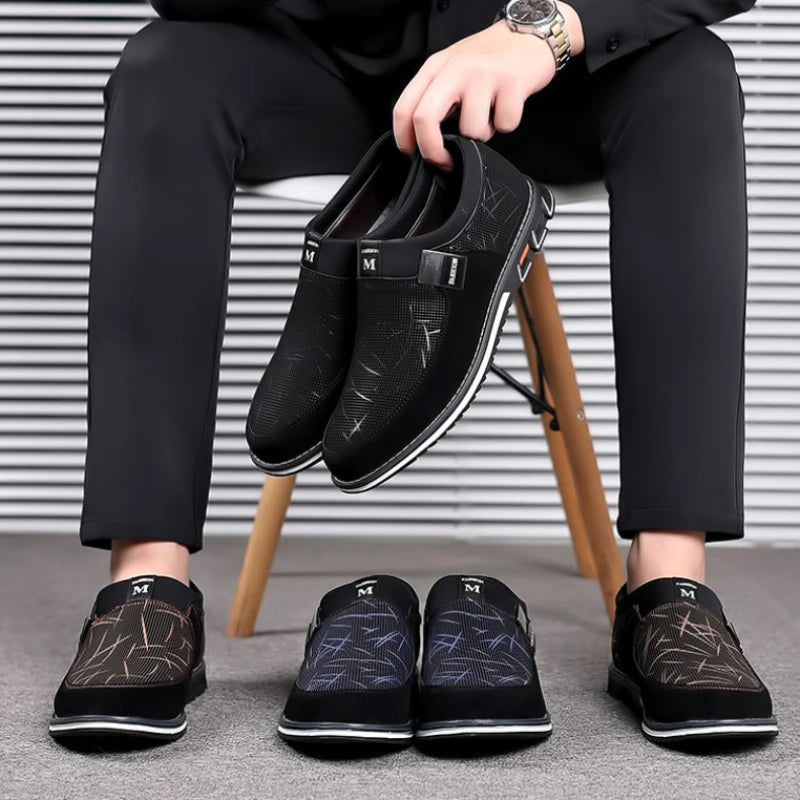 Herren Businessschuhe aus Leder - Bequeme Halbschuhe für die Arbeit