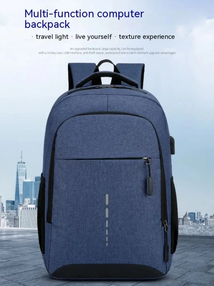 Men’s Premium Anti-Theft Backpack with USB Port – Modern Waterproof Design & Large Capacity for Laptop