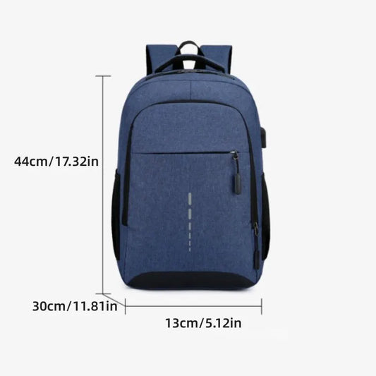 Men’s Premium Anti-Theft Backpack with USB Port – Modern Waterproof Design & Large Capacity for Laptop