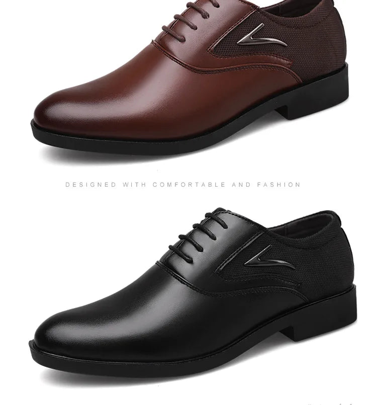 Herrenschuhe – Klassisches Freizeitleder, weich und formell