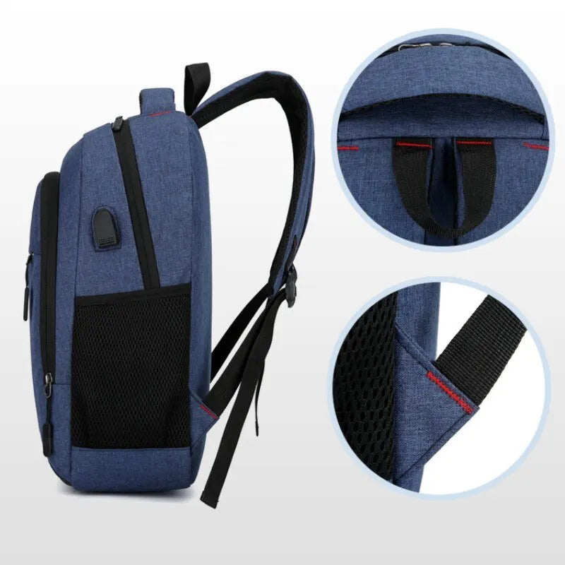 Men’s Premium Anti-Theft Backpack with USB Port – Modern Waterproof Design & Large Capacity for Laptop