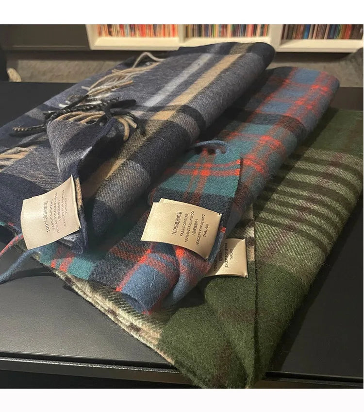 Men's wool scarf - British versatile