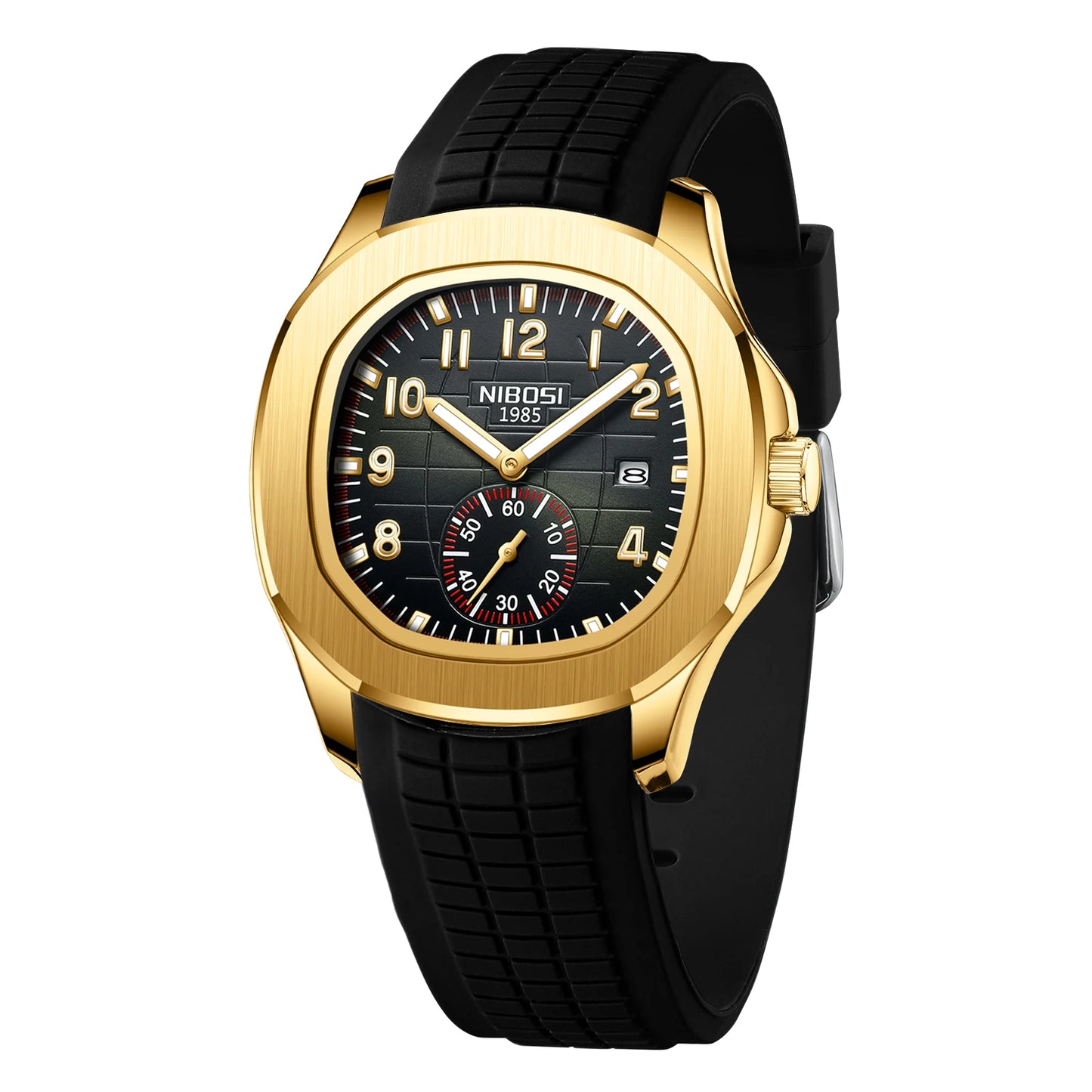 Men’s Modern Watch with Sport Strap — Bold Design for an Active Lifestyle