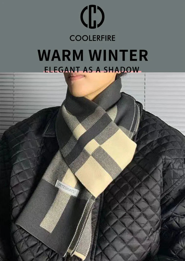Men’s Geometric Scarf – Modern and Bold Style