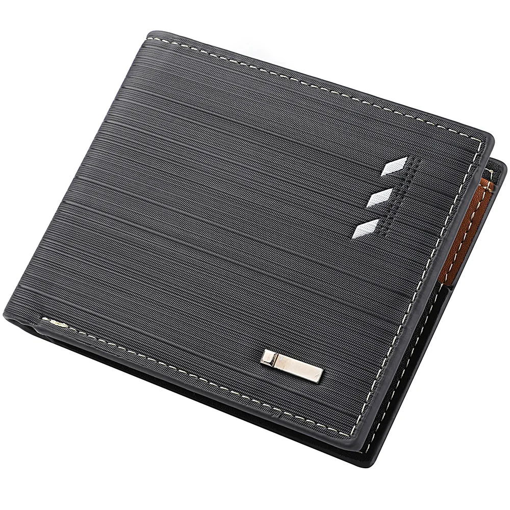 Men’s Premium Textured Wallet with Two-Tone Interior