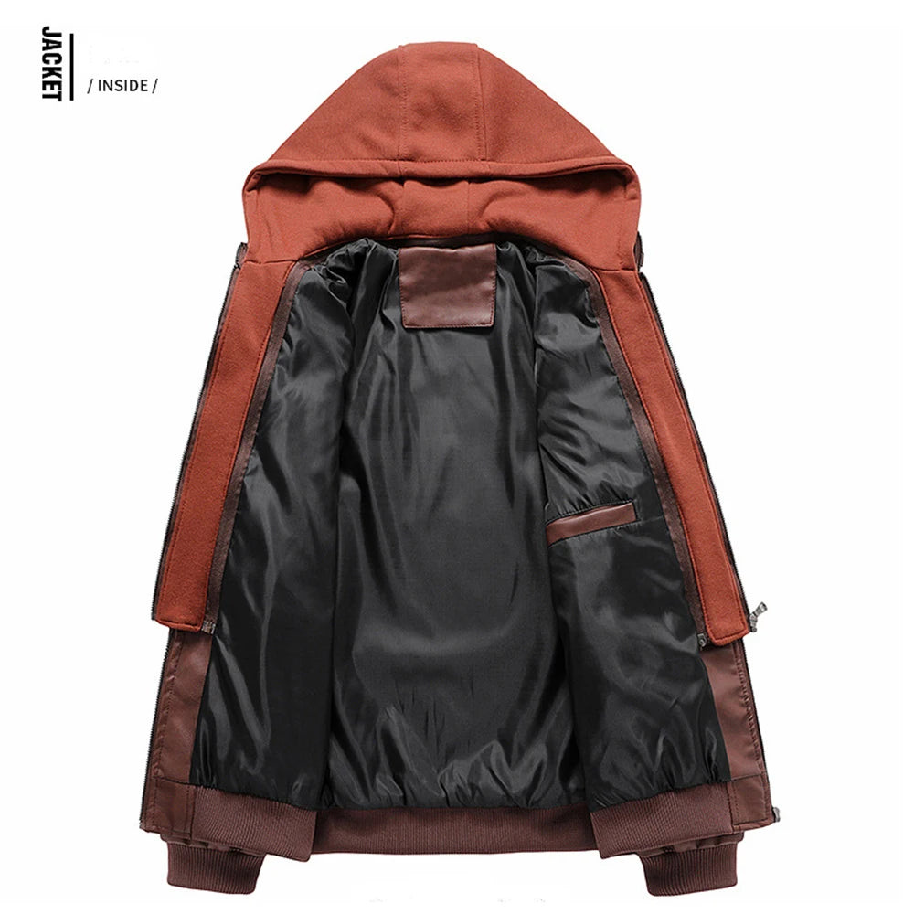 Men’s Urban Style Jacket with Inner Lining and Sleek Design