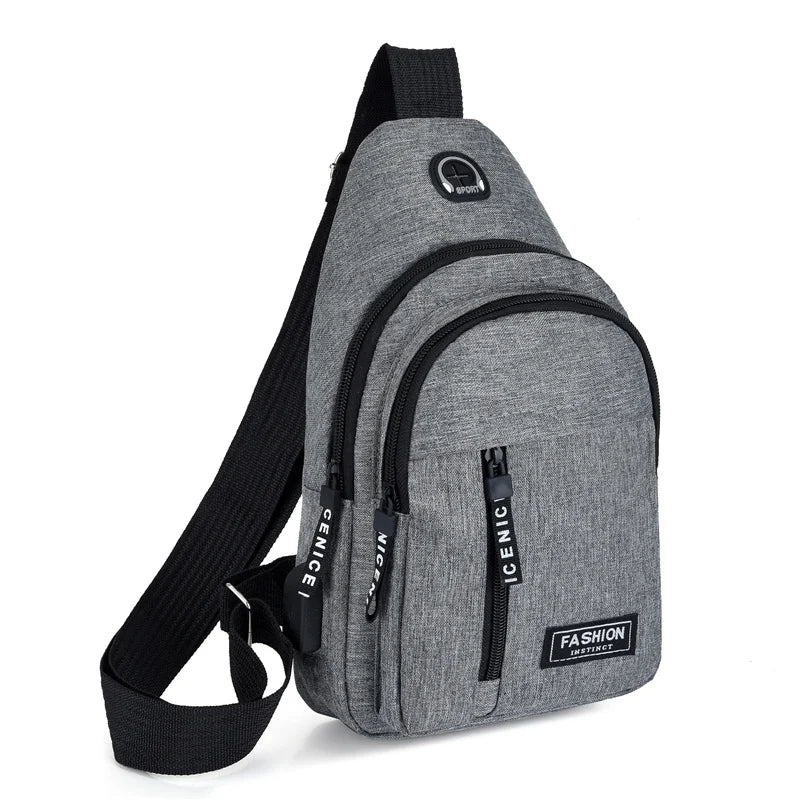 Men’s Casual Crossbody Sling Bag – Lightweight Urban Chest Pack for Daily Essentials
