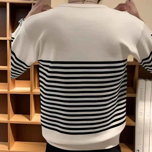 Modern Men’s Striped Sweater