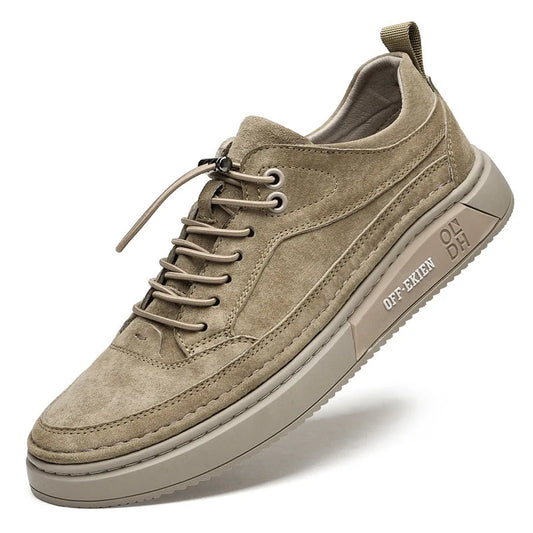 Fashion Men's Shoes - Genuine Leather Loafers, Lace-up, Comfortable, Casual