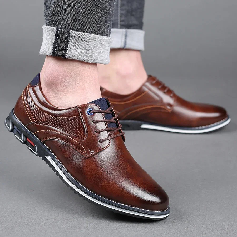 Retro Herrenschuhe - Business Brand Lederschuhe