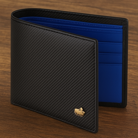 Luxury Men’s Carbon Leather Wallet | Slim, Elegant & RFID-Blocking